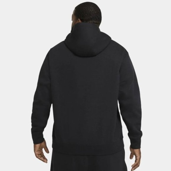 Nike Sportswear Club Fleece Pullover Hoodie with Logo, Black, Size XL, NWT $55 - Picture 3 of 4